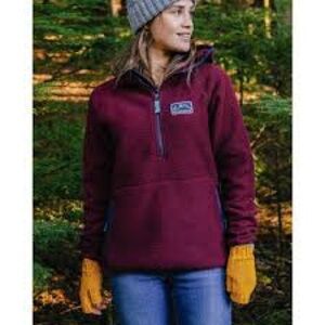 Passengers Maroon Half-Zip Fleece size large